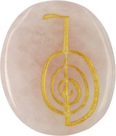 Roze kwarts Cho-Ku-Rei reiki steen