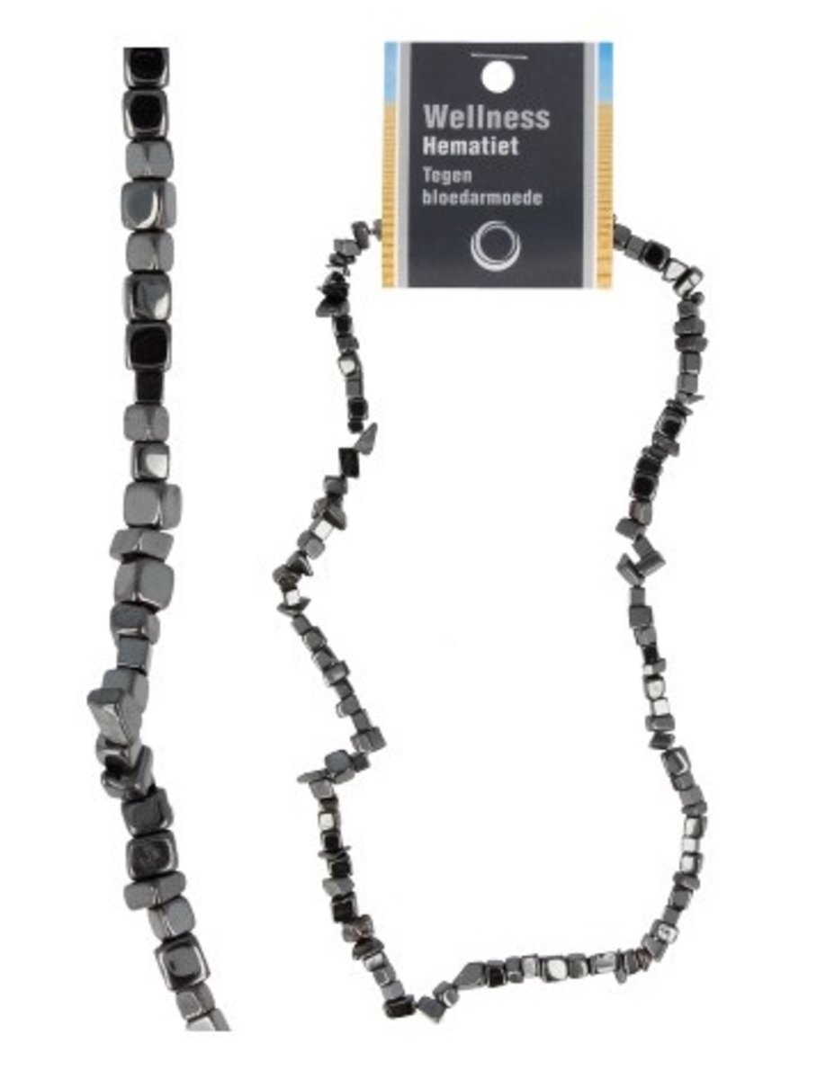 Hematiet splitketting + kaart