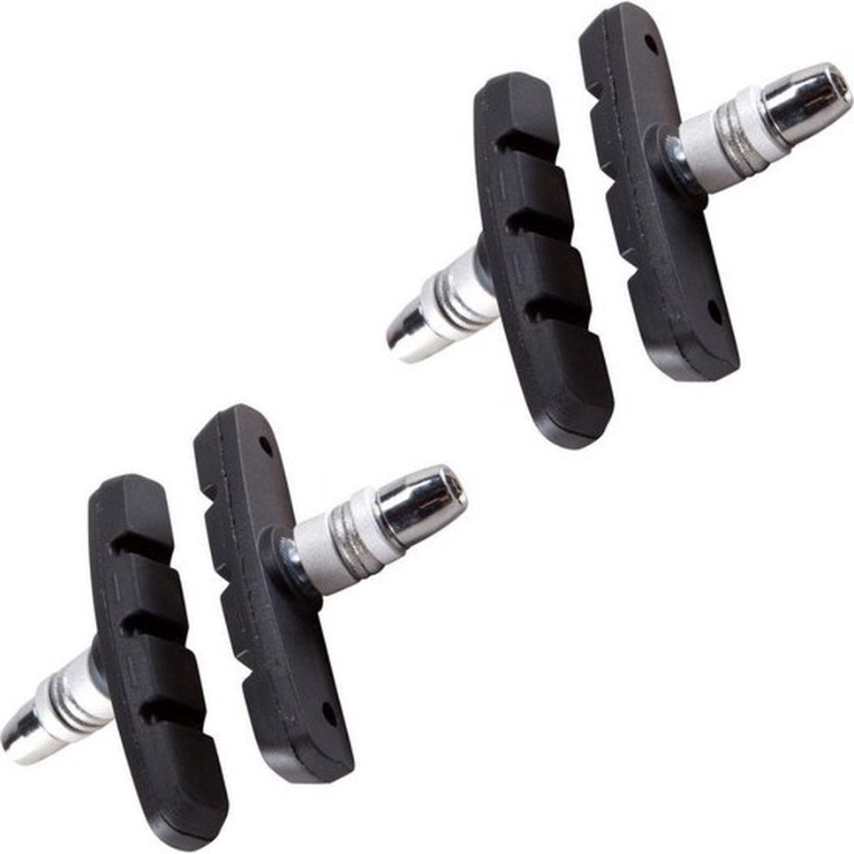 *** 2 sets Universele Remblokjes Set van 4 Delig - Remschoen - Rubber - Fietsen Remblokken - Verstelbaar - V-brake - van Heble® ***