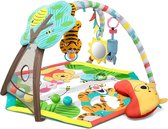 Disney Baby Winnie The Pooh Happy Can Bee Activity Gym, Play Blanket with Play Arch, Music, Five Balls, A Cushion and a Finger Puppet, Multi-coloured, 86.36 x 73.66 x 45.72 cm