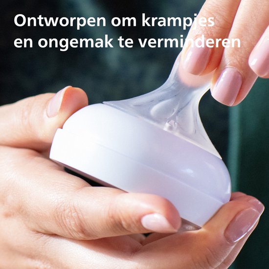 Philips Avent Natural Response Babyfles 260 ml – Flow 3 – Roze-1 fles - SCY903/11