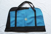 Recycle droogpak tas | Procean | Zwart - blauw met blauwe details