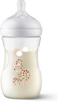 Philips Avent Natural Response Babyfles - Giraffe - 1 Fles - 260 ml - 1+ maanden - Snelheid 3-speen - SCY903/66