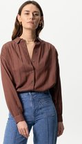 Sissy-Boy - Bruine lange oversized blouse