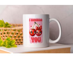 Mok I cherrish you - Cute - funny - CoupleGifts - GiftForCouple - LoveGift - ValentinesGift - CadeauVoorKoppels - ValentijnsCadeau - PerfectCadeau