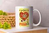 Mok You have a pizza my heart - Cute - funny - CoupleGifts - GiftForCouple - LoveGift - ValentinesGift - CadeauVoorKoppels - ValentijnsCadeau - PerfectCadeau