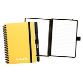 Bambook Colourful uitwisbaar notitieboek - Geel - A6 - Blanco & lined - Duurzaam, herbruikbaar whiteboard schrift - Met 1 gratis stift