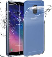 ebestStar - Hoes voor Samsung A6+ 2018 Galaxy A6 PLUS SM-A605F, Back Cover, Beschermhoes anti-luchtbellen hoesje, Transparant + Gehard Glas