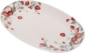 Boltze Serveerplank van keramiek EMILY, aardbeienmotief, 29 x 18 cm