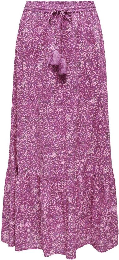 Only Rok Onlmiley Ankle Skirt Ptm 15323921 Fuchsia Purple/ethnic Boh Dames Maat - XS