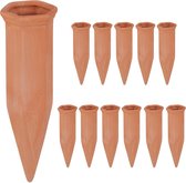Ceramic Water Dropper Set of 12 - 1.5 L PET Bottles Houseplant & Balcony Boxes Drip System - Terracotta with Popular Search Keywords