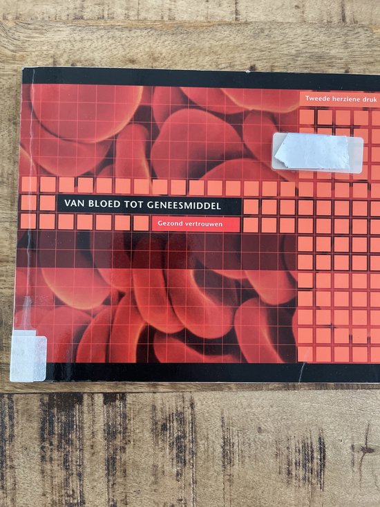 Van bloed tot geneesmiddel - cover