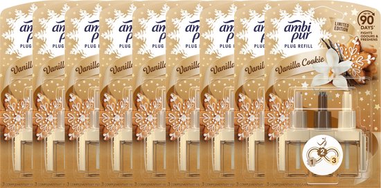 Foto: Ambi pur 3volution vanilla cookie voordeelverpakking 9x20ml