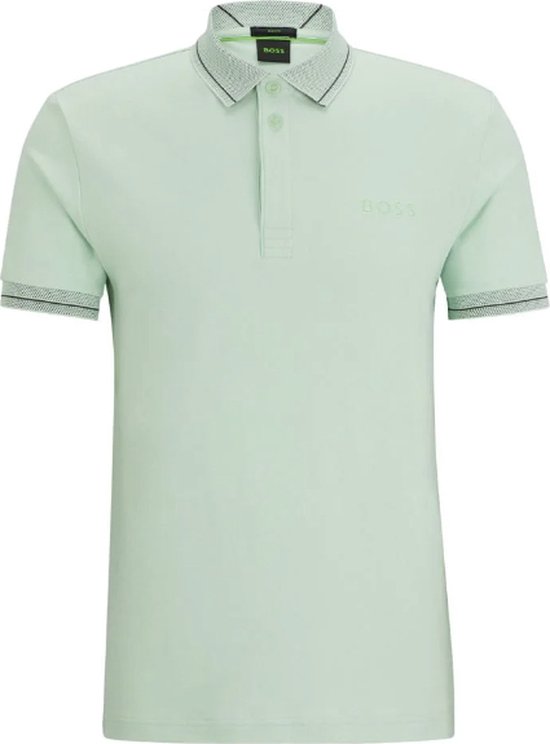 BOSS Paul 1 Curved Polo Open Green