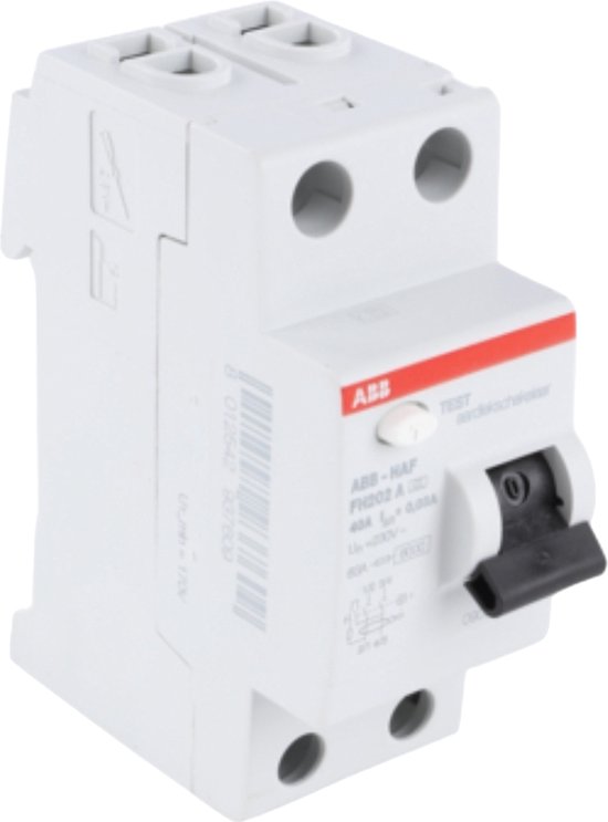 Foto: Abb aardlekschakelaar tweepolig 40a 30 ma