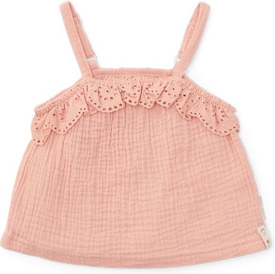 Little Dutch Little Farm - Singlet - Biologisch katoen - Roze - Maat 104