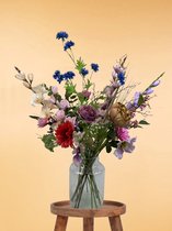 Zijden Boeket – 70-80 cm hoog – 18 stelen – housewarming cadeau – moederdag cadeautje – moederdag cadeau voor mama – decoratie – DIY – Zomer – Exclusief vaas – Plukboeket - Veldboeket – Kunstbloemen - nep bloemen - nepbloemen - kunstplanten