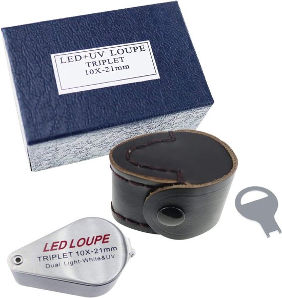 Fysic FL-14 - Loep met LED verlichting, vergroting 2,5x, zwart