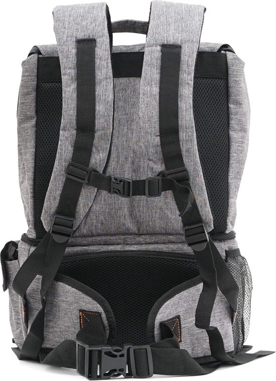 Rugzak met koelvak en isolatietas grijs 20 liter voor BBQ camping strand outdoor-activiteiten Koelrugtas — afbeelding 2