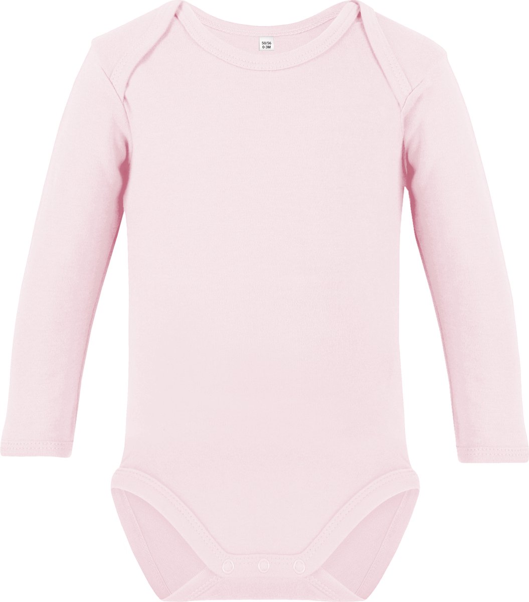 Romper met lange mouwen - Powder Pink - Maat 74/80 - Link Kids Wear
