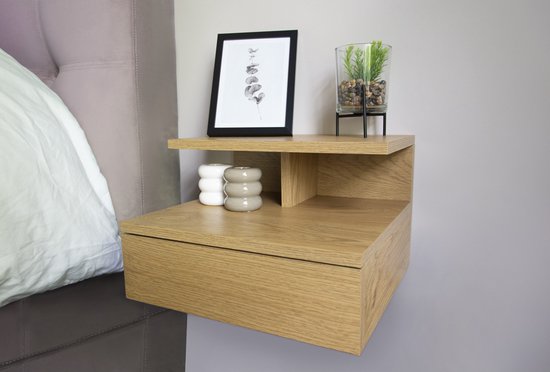 Milton & Oldbrook Zwevend Nachtkastje Alicante Hout