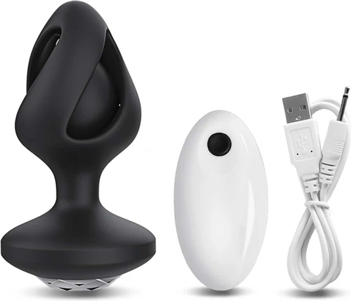 Goedkoopste Draadloze vibrator anale prostaat vibrator - Buttplug beginner en gevorderd - Speciaal design - Remote control - 7 vibratiestanden - Massager - Voor hem en haar