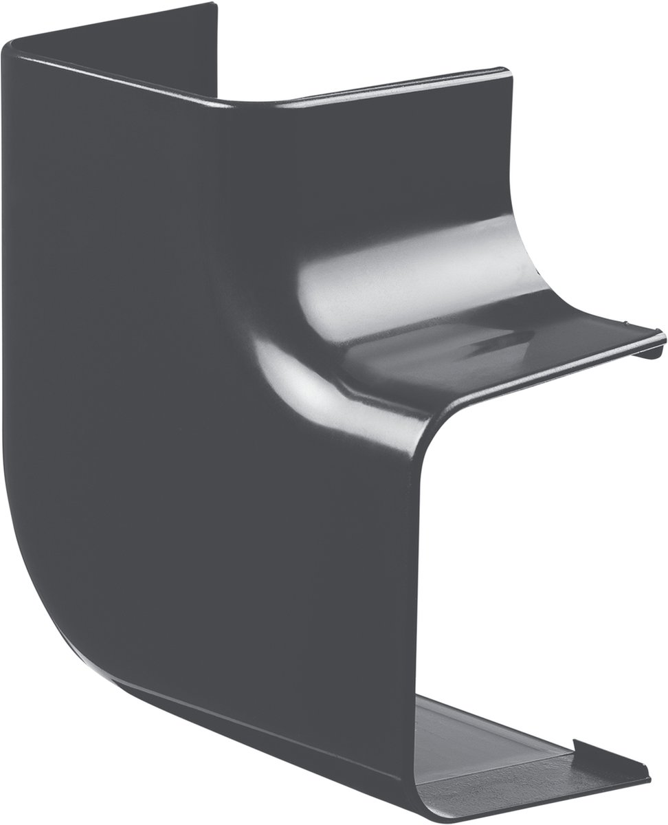 Evolar Airco Lange Vlakke Bocht - Donker Antraciet - 90 x 65 MM - 90°
