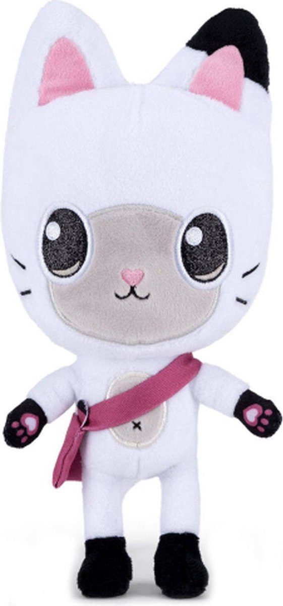 Pandy Poek - Gabby’s Poppenhuis Pluche Knuffel 28 cm {Gabby's Dollhouse Plush Toy | Speelgoed Knuffeldier Knuffelpop voor kinderen jongens meisjes | Gabby, Cakey, Kitty Fee, Meerminkat, Pandy Poek | Mercat, Kitty Fairy, Pandy Paws, Cakey Cat}