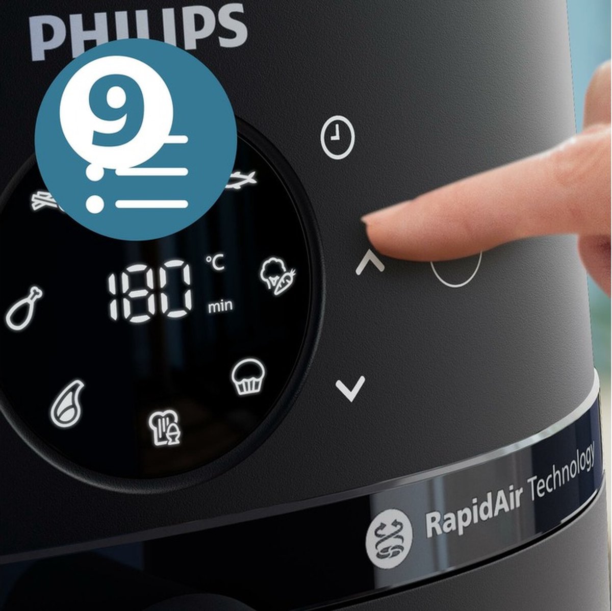 Philips 2000 Series NA221/00 Airfryer met Dubbele Lade - afbeelding 3