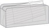 Zwarte tuinkussen opbergtas 130 x 50 x 32 cm - Tuinstoelkussen opbergen