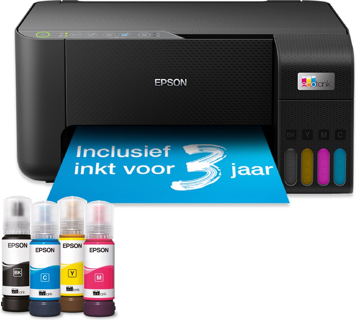 Epson EcoTank ET-2862 A4 multifunctionele Wi-Fi-printer met inkttank all-in-one printer Scannen, Kopiëren, Wi-Fi, inclusief tot 3 jaar inkt