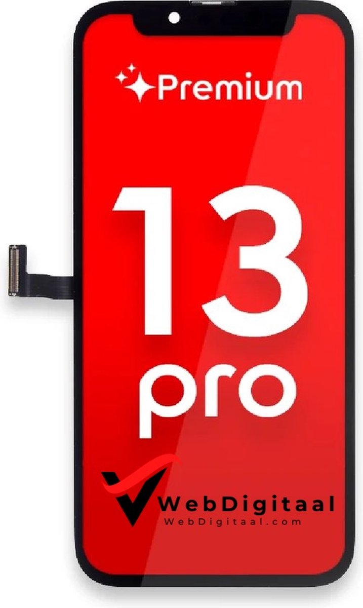 Geschikt Voor Apple iPhone 13 Pro LCD Display + Touchscreen - Premium Kwaliteit - Zwart - Vervang Scherm - Scherm - Beelscherm - touchscreen - WebDigitaal