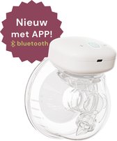 Bol.com Youha® Enkele draadloze borstkolf + App - 24mm (28mm optioneel) - Draagbaar Handsfree - Draadloos - Draagbare Borstkolf ... aanbieding