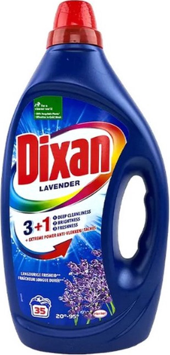 Goedkoopste Dixan Gel Fresh Lavender Wasmiddel - Halfjaarbox - 140 wasbeurten