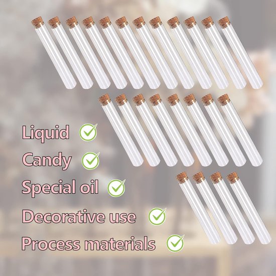 Kurtzy Helder Plastic Reageerbuisjes Met Schroefdoppen & Schoonmaak