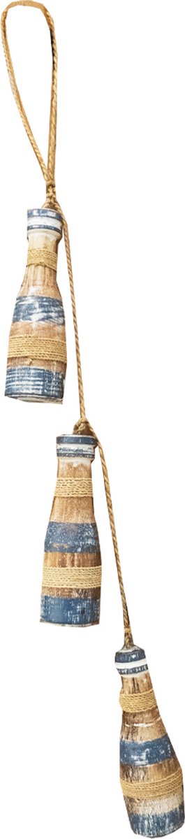 JoJo Livng JoJo Living Woonaccessoires Hanger Houten hanger Flesjes Gekleurd Handgemaakt