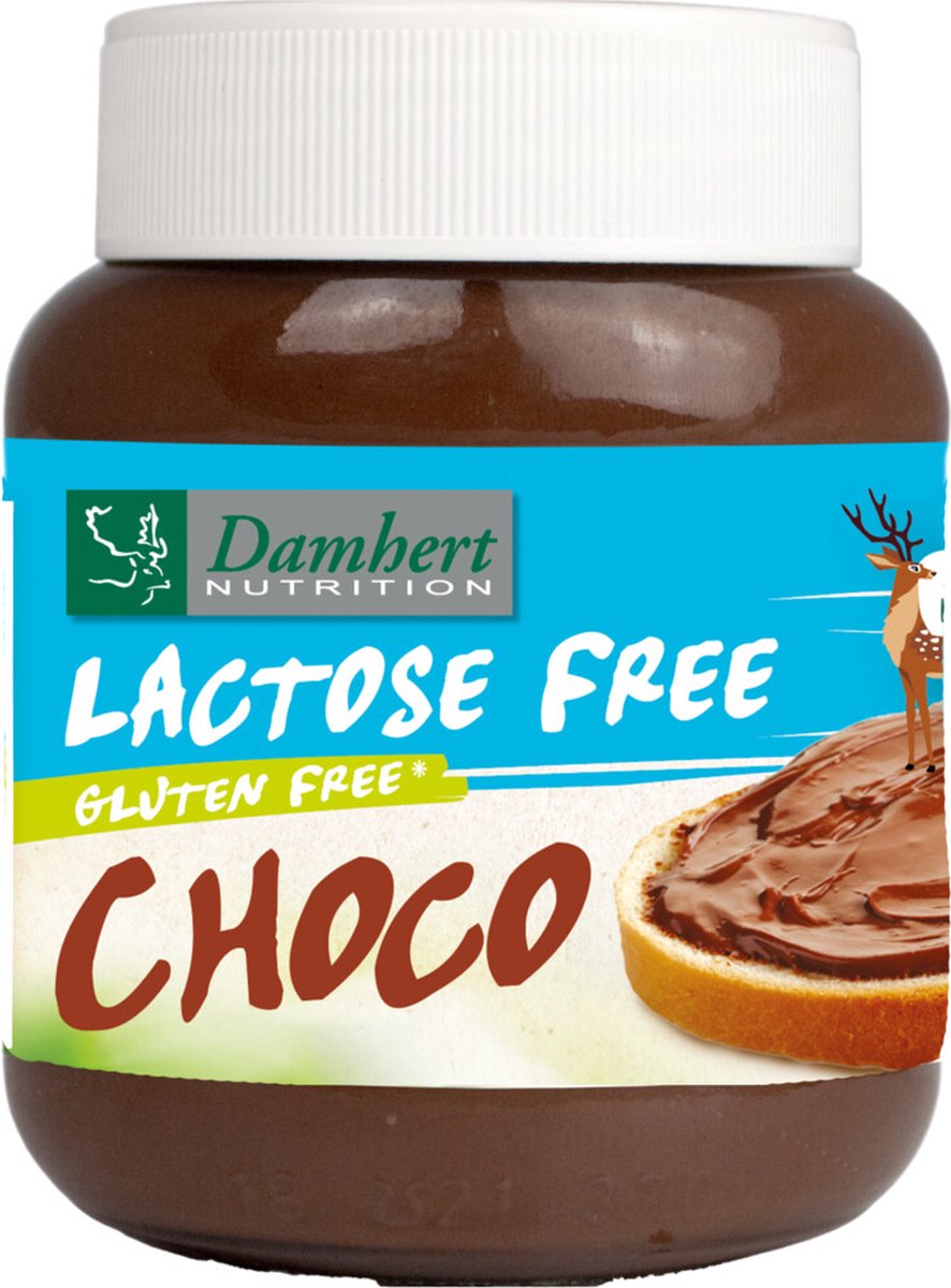 Damhert - Chocopasta Lactosevrij - 6 x 400 gr - Voordeelverpakking