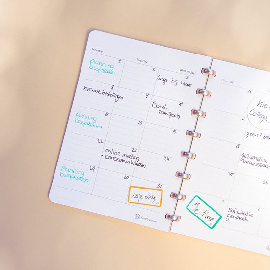 Greenstory GreenBook - Cahier Effaçable - A5 - Ligne & Blanco - Blue Blooming