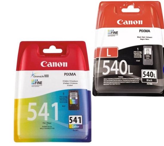 Canon PG-540L & CL-541 - Inktcartridge + Retourzakje