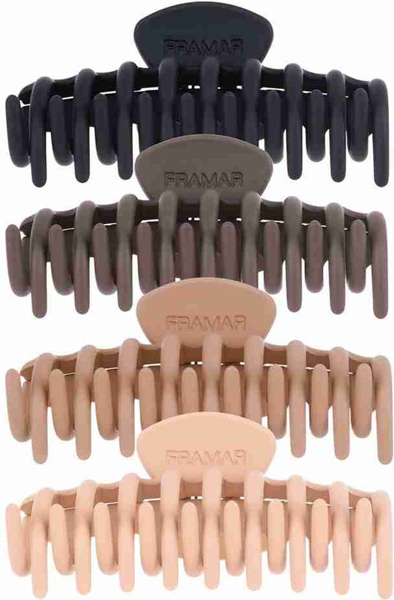Framar – Claw Clips Neutral – 4 st