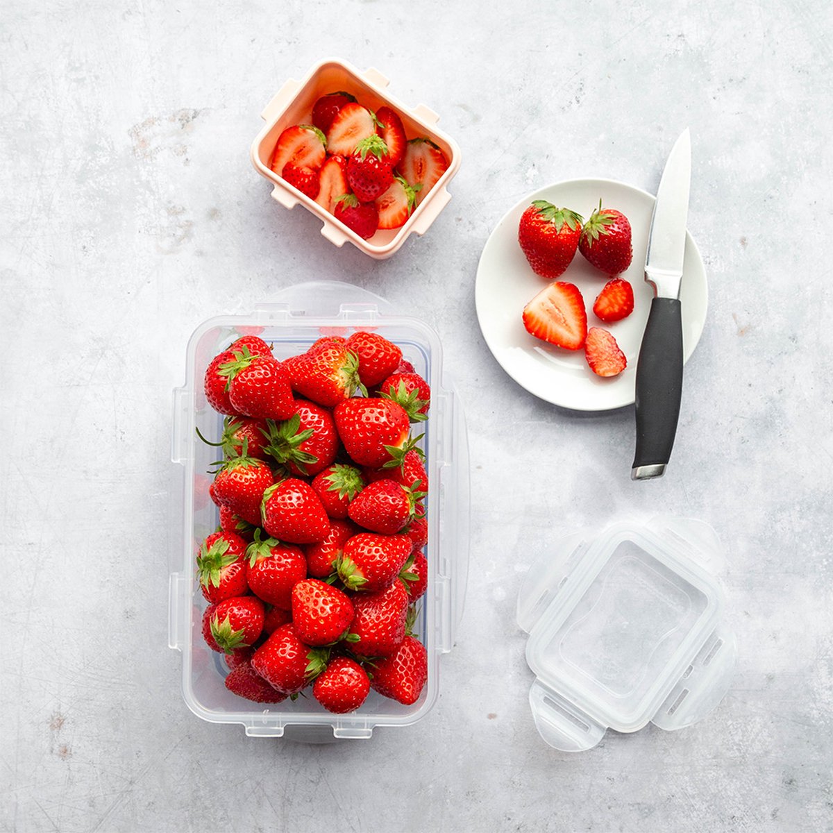 Lock&Lock Kaasdoos - Bewaardoos Kaas - Vershoudbakjes set met deksel - Diepvriesbakjes - Bewaarbakjes - Diepvriesdozen - Vershouddoos - Set van 3 stuks - 1,4 liter - Luchtdicht - Met vochtrooster - Transparant - LocknLock — cadeau in Cadeau-ideeën - foto 4