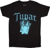 Tupac - West Side Heren T-shirt - M - Zwart