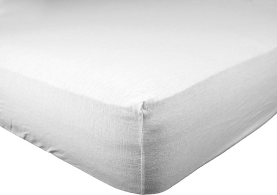 Schlafgut EASY Jersey Hoeslaken XL 180x200/200x220 Wit