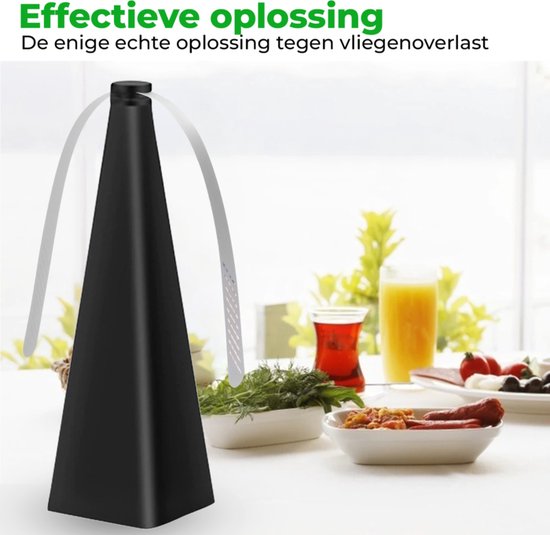 Vliegenverjager voor op tafel 3 stuks - vliegenvanger vliegenlamp - vliegenmepper fly fan - PREMIUM QUALITY