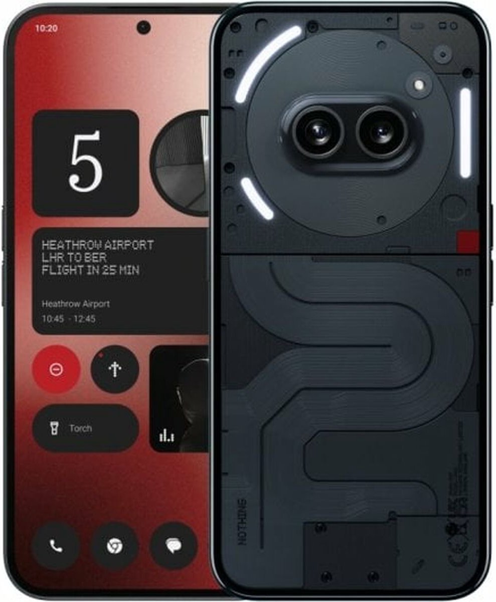 Nothing Phone 2a - 12GB - 256GB - Zwart - 50MP camera | bol