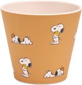 Quy Cup - 90ml Ecologische Reis Beker - Espressobeker "Peanuts Snoopy 14 Woodstock” 7x7x7cm