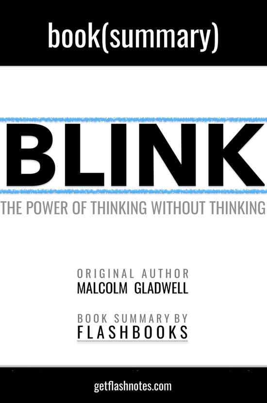 Foto: Blink by by malcolm gladwell book summary