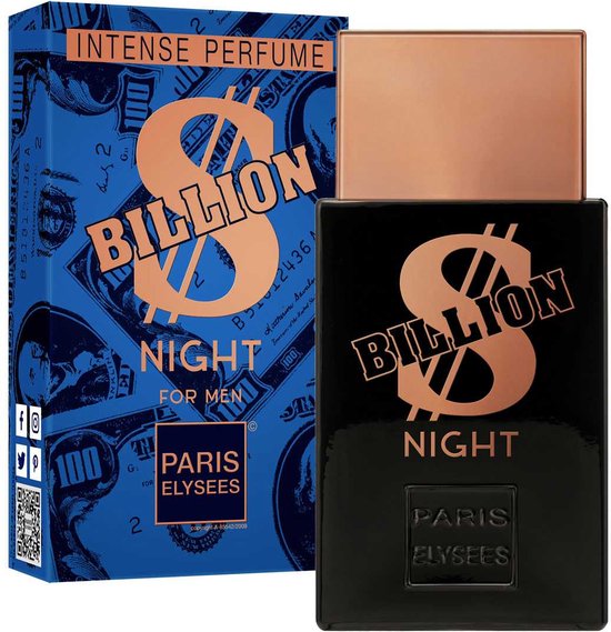 Luxe Franse Eau de Toiltette - Billion NIght - een echte mannelijke Franse frisse geur - met Appel en Patchoeli