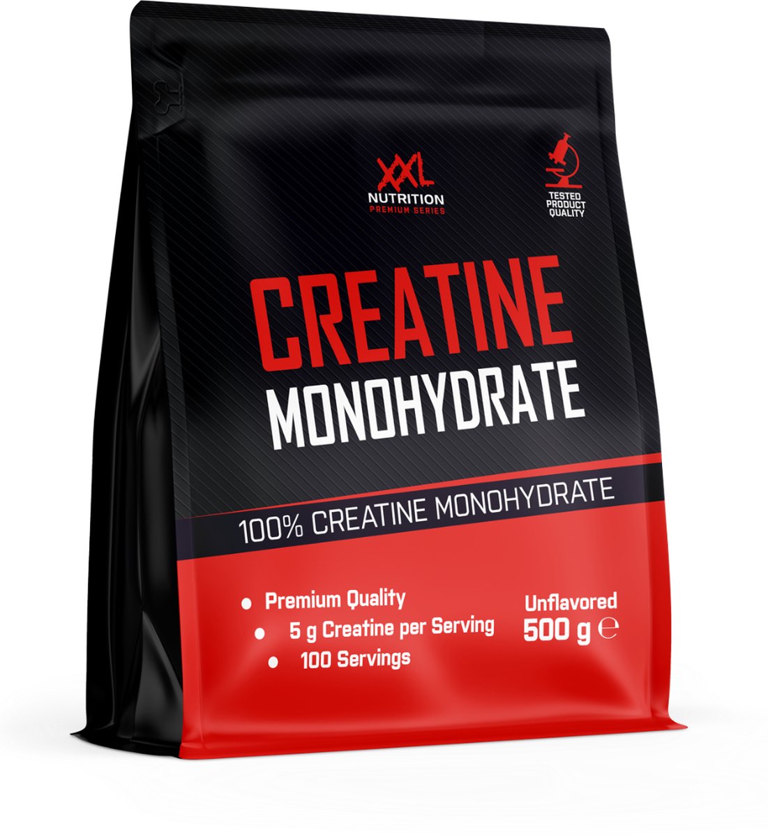 Goedkoopste XXL Nutrition - Creatine Monohydraat - Supplement voor Spieropbouw & Prestaties, Vegan Creatine Monohydrate 100 - Poeder - Diverse Smaken - Smaakloos - 500 Gram (100 doseringen