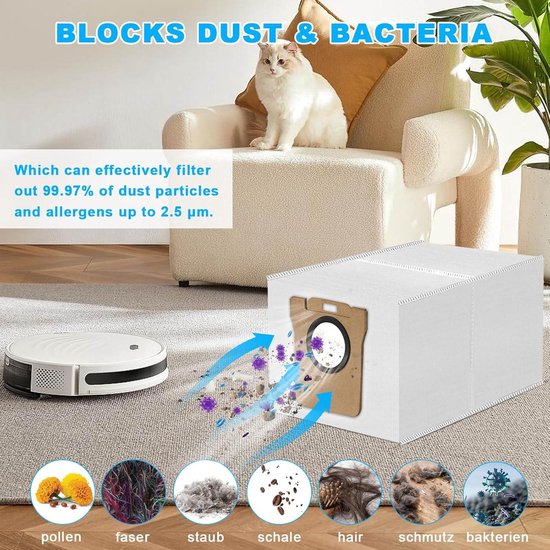 NIXOOT 12 Stück Staubbeutel für Dreame L10s Ultra / L10s Pro Ultra